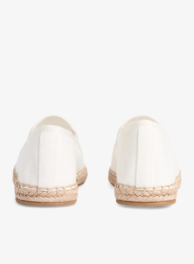 TOMMY HILFIGER  Logo Embroidery Canvas Espadrilles for Women | Best Price UAE